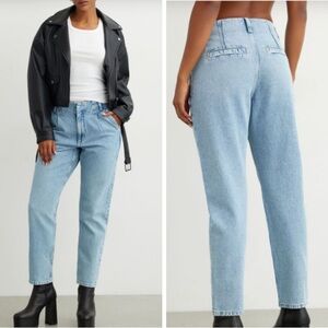Dynamite Claudia Pleated Mom Jeans